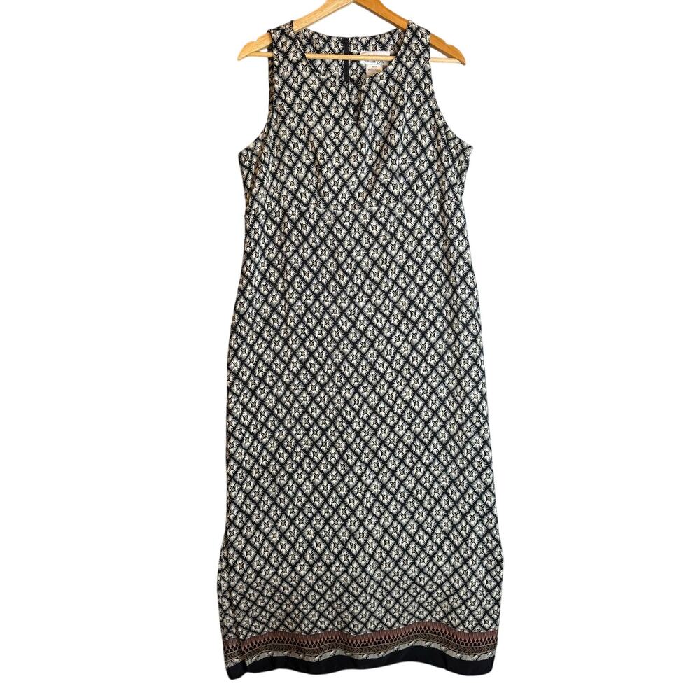 Vintage Lisa Jo Bohemian Maxi Dress Women’s XL Black Lightweight Sleeveless Boho